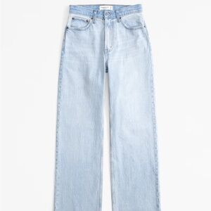 Abercrombie Vintage Comfort Stretch High Rise 90s Relaxed Jean two tone